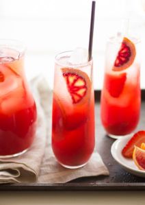 Strawberry + Blood Orange Rum Punch